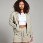 MP Women's Basics Oversized Zip Through Hoodie - Fog - L