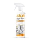 KEL - Glass and Mirror Cleaner Spray, Streak-Free Glass Cleaner, Effectively Removes Grease & Dirt from Windows & Surfaces Quickly - 1 Litre