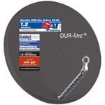 DUR-line Select 85/90cm Alu Satelliten-Schüssel Anthracite Aluminium