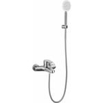 Mitigeur bain douche canggu en acier inoxydable avec flexible de 1,50m - Inox brossé - Allibert