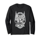 Proud Bearded Father Dad And Beard Parenting Dad Jokes Long Sleeve T-Shirt