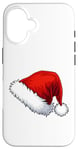 Coque pour iPhone 16 Chapeau Père Noël Père Noël Dessin animé