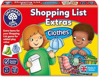 Orchard Toys Shopping List Extras Pack - Clothes Game, Add On Pack to Shopping