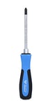 BRILLIANT TOOLS Phillips Screwdriver with Impact Cap, PH2 x 100 mm [Powered by KS Tools]