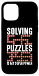 Coque pour iPhone 12/12 Pro Résoudre Des Énigmes Est Mon Super Pouvoir Jeu Puzzler