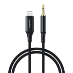 Choetech Lightning till Aux Kabel 1m 3.5 mm mini jack - Svart