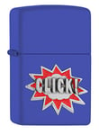 ZIPPO Briquet tempête Click Emblème Attached Royal Blue Mat Rechargeable dans Un Coffret Cadeau de Haute qualité