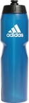 adidas Performance 750ml Water Bottle Blue Gym Hydration Drinks 3 Stripes