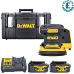 Dewalt DCW210 18V Brushless Random OrbitalSander+ 2x 4Ah Batteries Charger &Case