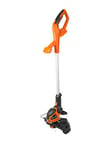 Yard Force 40 V 30 cm Cordless Grass Trimmer with Adjustable Head, Plant Guard and Wheel Support LT G30W - Battery and Charger not included , Black/Orange