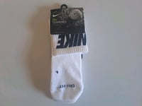 Nike Dry Golf Cushioned Quarter Socks  Size UK 11 - 14.5 EUR 46 - 50 SG0743 101