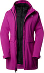 The North Face Women's DryVent Mono Triclimate 3-in-1 Parka Deep Mulberry/TNF Black, L