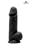 Gode Double Densité Noir 21,5cm - Modèle 4 - Sextoy Hyper Réaliste en Silicone