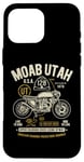 Coque pour iPhone 16 Pro Max Moab Utah Route U-128 Colorado River Retro Moto Design