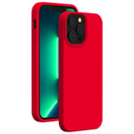 Coque iPhone 13 Pro Silicone SoftTouch Rouge Bigben - Neuf