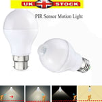 E27/b22 Pir Sensor Motion Led Bulb Lamp Globe Light Bulb Auto On/of Ac 85-265v