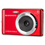 AGFA Photo Compact Digital Camera with 21 Megapixel CMOS Sensor, 8x Digital Zoom and LCD Display Red