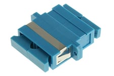 Adaptateur pour fibre optique, LC vers LC Monomode Duplex, Bleu, Perte  d'insertion 0.1dB