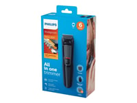 Philips MULTIGROOM Series 3000 6 työkalua, itseteroittuvat teräksiset terät, 6-in-1, kasvot