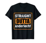 Straight Outta Anderlecht Belgium Retro Distressed Vintage T-Shirt