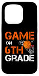 Coque pour iPhone 15 Pro Jeux amusants sur le basket-ball de sixième année premier jour d'école