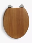 John Lewis Rubberwood Toilet Seat, Natural