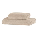 Giovanni Dolcinotti | Set of 2 Bath Towels in Terry - Sand- 100% Cotton