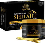 Shilajit Resin - 40G Jar with Shilajit Spoon - Shilajit Resin Pure Himalayan Sup