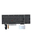 Lenovo Keyb T590/L580/E580/E590/P52/P72 CH - SILVER - Laptop tagentbord - till ersättning - Schweizisk - Silver