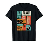 Jazz music - retro vintage piano jazz T-Shirt