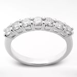 Mogul 18ct White Gold Round Brilliant Diamond Eternity Ring, 0.75ct