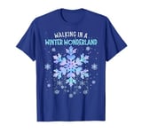 Walking In A Winter Wonderland Tie Dye Snowflake Christmas T-Shirt