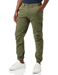 JACK & JONES Mens Tucker Cargo Trousers Olive Night 34W / 32L