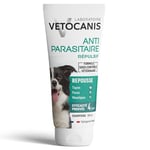 Vetocanis - Shampoing pour Chien - Anti-puces et Anti-tiques- Convient à tous types de Poils - A l'extrait de Plantes - Effet Répulsif - Sans Parabène ni Silicone - 300 ml