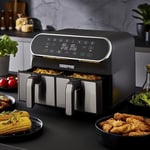 Vortex 8L Dual Basket Air Fryer 8-in-1 Digital Convection Air Fryer Toaster Oven