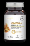 Aura Herbals - Omega+ Vitamin D3, 2000 Iu + Vitamin K2 60 Sgel caps