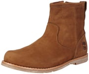 Timberland EK Rugged LT FTM_EK Rugged LT Side Zip Boot, Bottines Classiques Homme - Marron - Braun (Brown Tumbled Nubuck), 41 EU