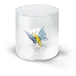 WD Lifestyle Verre De Eau Papillon 250ML Verre Soufflé Accessoires Déco