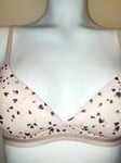 32A Bras 2 Pack Non Wired Full Cup M&S Black & Soft Peach Lightly Padded