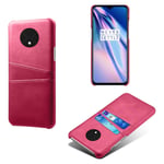 OnePlus 7T skal med korthållare - Rosa