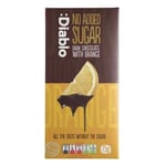 Diablo Sugar Free Diablo Dark Chocolate Bar with Orange 75g-5 Pack