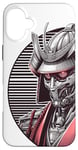 Coque pour iPhone 16 Plus Kabuto Masque Samouraï Culture ancienne du Japon