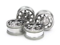 Tamiya 51715 BBX Chrome Plated Wheels (26mm Width, Offset +2mm) 4 Pcs. (BB-01)