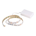 Tlily - Rgb Bande De Lumière Flexible Led Étanche Ip65 15Leds Dc5V Avec Contrôleur à Piles,Bande De Led,Bandes Lumineuses Pour La Décoration