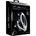 Gioteck Premium Viper Kaapeli Setti 8K 2.1 HDMI ja 3A USB Kaapeli Universaali