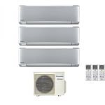 Trial split inverter air conditioner series etherea silver 9+9+9 with cu-3z52tbe r-32 wi-fi integrated 9000+9000 silver - Panasonic