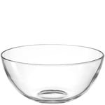 LEONARDO HOME Cucina 066344 Saladier moderne, passe au lave-vaisselle, bol de qualité alimentaire, hauteur 13,6 cm, transparent, 1 pièce