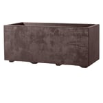 DEROMA Pot Caisse Millennium Couleur Brownst - Pot De Fleurs Mesure 59x25x25