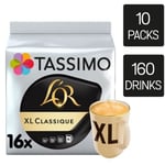 Tassimo L'OR XL Classique Coffee Pods 10 Packs (160 Drinks)