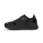 PUMA Male Sneakers Trinity Homme, Black-Black-Silver, 35.5 EU